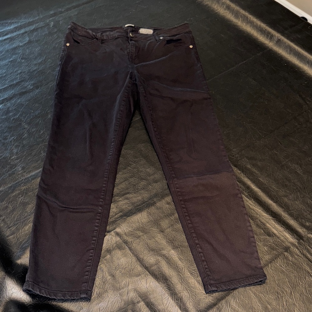 Buffalo David Bitton Charcoal Denim Pants, EUC, Black